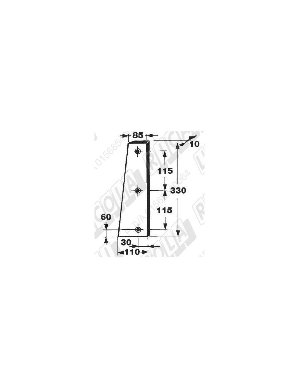 Cutit piston 0982.25.13.00 pentru Welger AP630