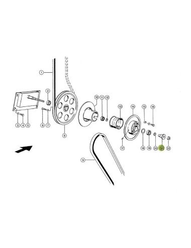 Bucsa variator vant 644237.0 pentru Claas