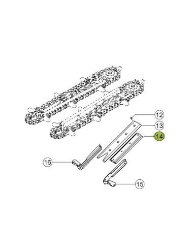 Suport cutit kit floare pasiv pentru heder de porumb Claas stanga sau dreapta