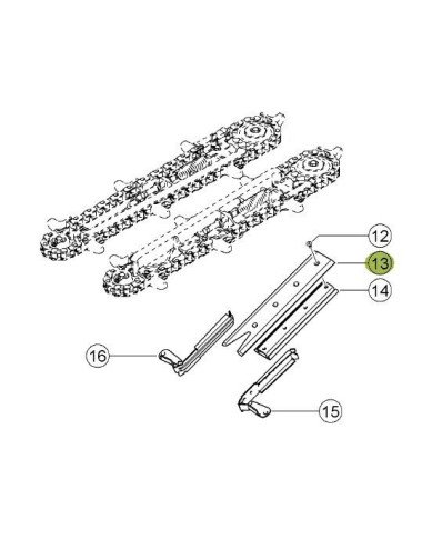 Cutit kit floare pasiv pentru heder de porumb Claas dreapta