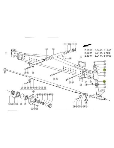 Bucsa bronz 669487.0 pentru punte Claas