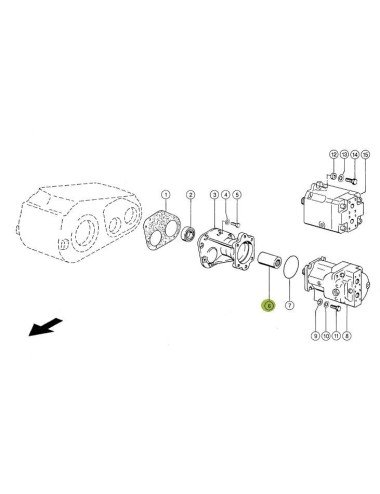 Bucsa canelata 669548.0 Z23 pentru Claas