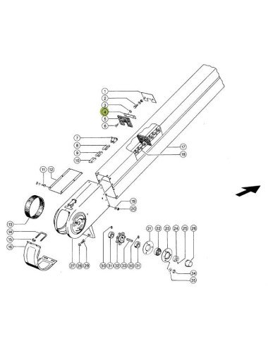 Tablita cupa elevator 636208.0 pentru Claas