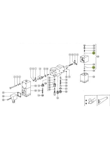 Bila metal Claas 0002428130 original pentru electrovalve