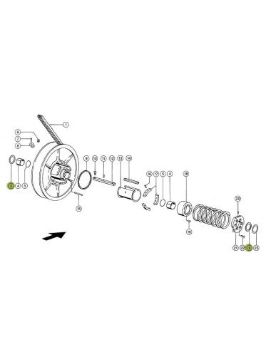 Inel sustinere Claas 0006032700 original