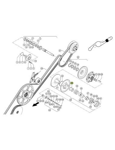 Bucsa glisare variator 628602.0 pentru Claas