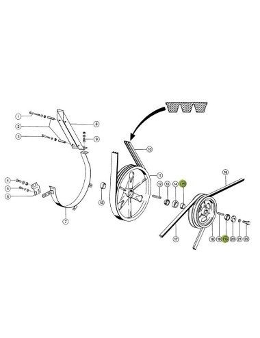 Bucsa conica 629046.1 pentru centrarea variatoarelor la Claas