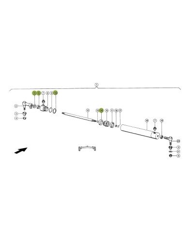 Set etansare cilindru directie CL0017 pentru Claas