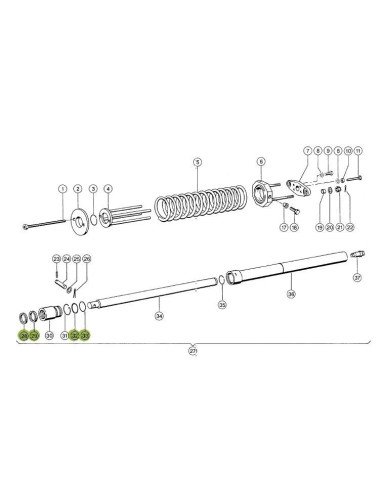 Set etansare cilindru ridicare heder CL0020 pentru Claas