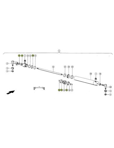 Set etansare cilindru directie CL0022 pentru Claas