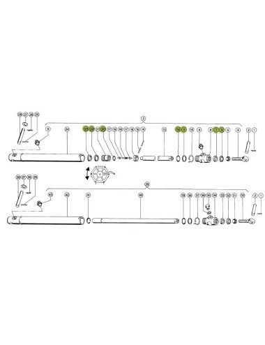 Set etansare cilindru rabator CL0024 pentru Claas