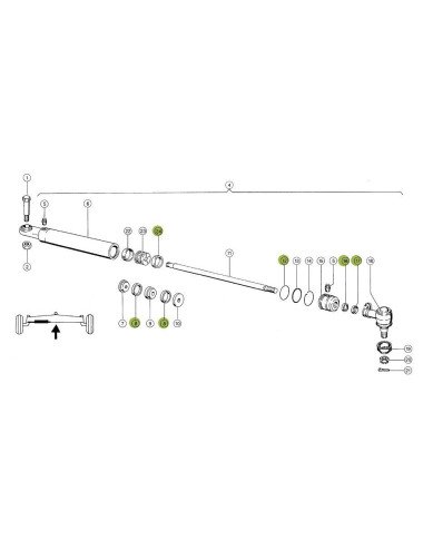 Set etansare cilindru directie CL0026 pentru Claas