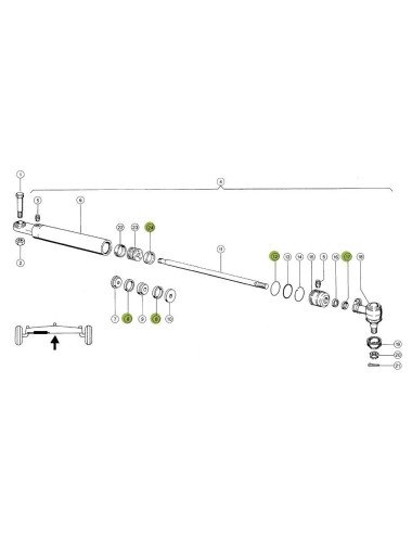 Set etansare cilindru directie CL0026a pentru Claas