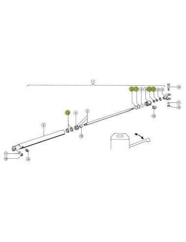 Set etansare cilindru descarcare CL0027 pentru Claas