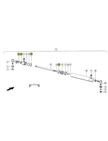 Set etansare cilindru directie CL0030 pentru Claas