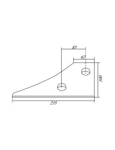 Varf plaz 123166.3 dreapta pentru Krone