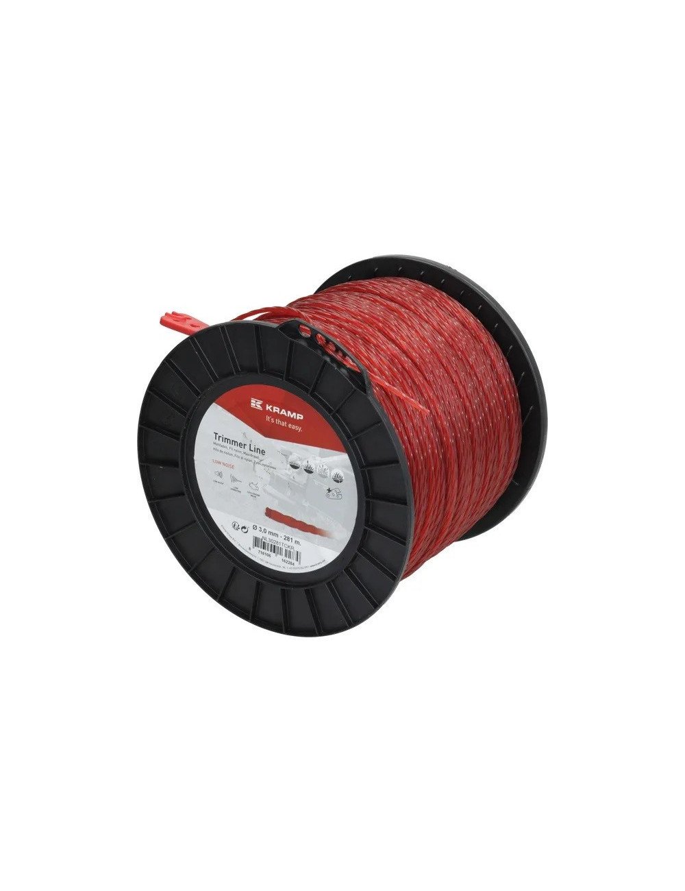 Fir taiere rasucit 3mm rosu pentru motocoasa