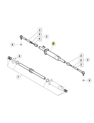 Cilindru directie Carraro 133581CAO4S original