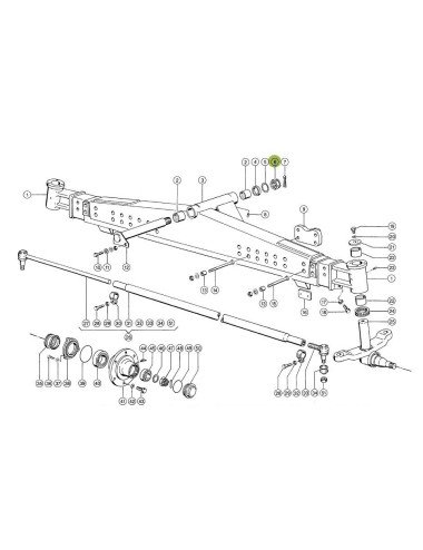 Piulita castel M42x1.5 685364.1 pentru Claas