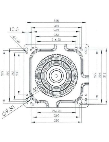 Placa rotativa pentru scaun GoPart