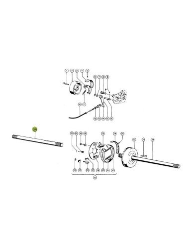 Ax sistem franare 602009.2 pentru combina Claas