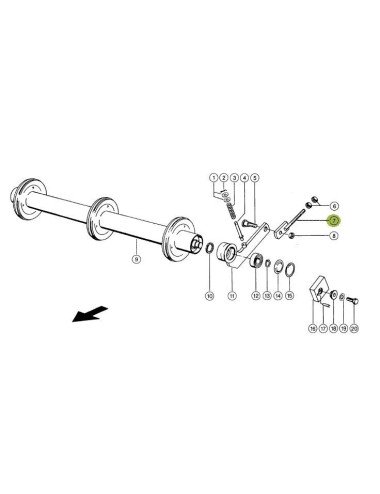 Surub intinzator lant 680523.3 pentru Claas