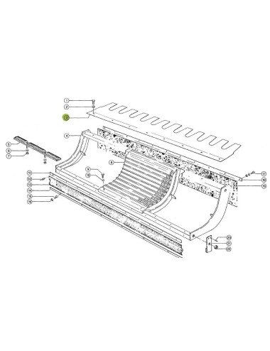 Pieptene porumb 662859.2 pentru Claas