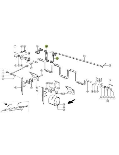 Arc protectie ax agitatori 661636.1 pentru Claas