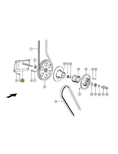 Suport variator vant 667433.0 pentru Claas