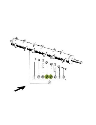 Bucsa cutit tocator 736871.2 pentru Claas