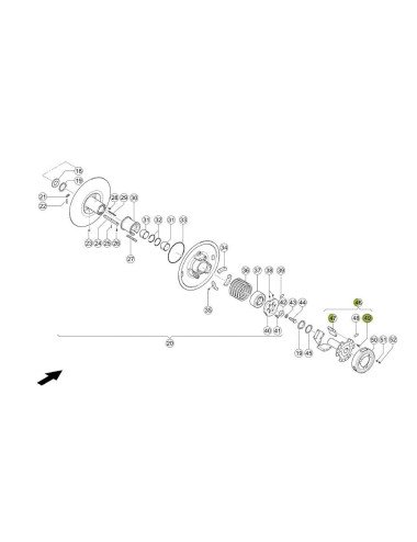 Butuc variator 629883.0 pentru combina Claas