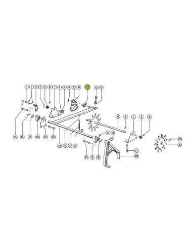 Arc tensionare 800445.0 pentru declansatorul de baloti la Claas