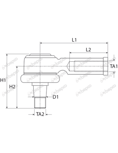 Capat bara 126144A1 stanga sau dreapta pentru Case IH Manitou