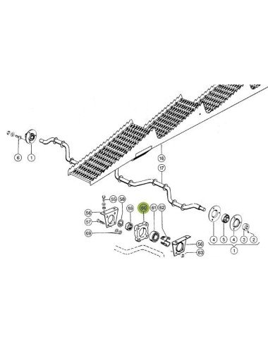 Carcasa rulment cai 726981.0 pentru Claas