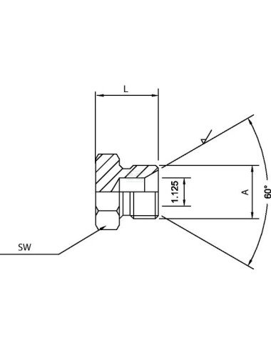 Dop instalatie hidraulica 3/4 BSP M