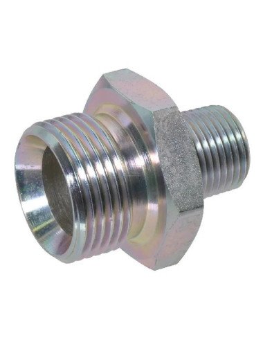 Niplu reductie hidraulica 1/2BSP-3/8NPT M-M