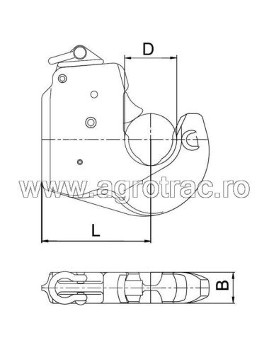 Cap tirant lateral 080001814 CAT. 1 CBM original