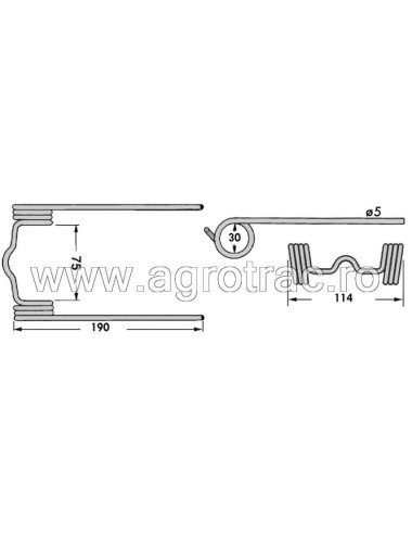 Gheare pick-up 087 pentru MF 105