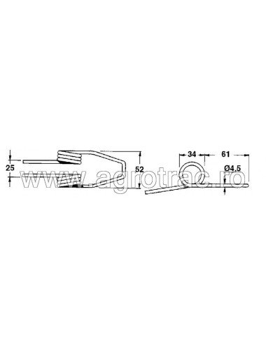 Arc retinator 61.115 pentru Jone Balers