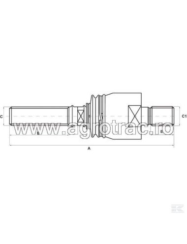 Capat bara axial 83957792 stanga