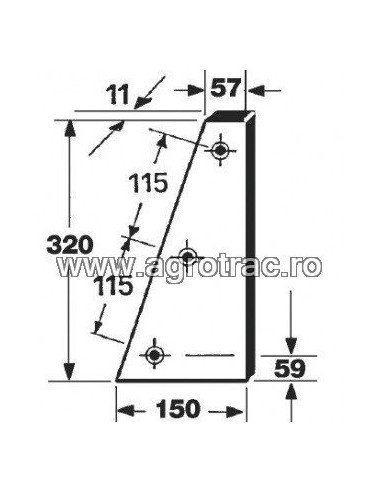 Cutit piston 306-079 pentru Ama 175