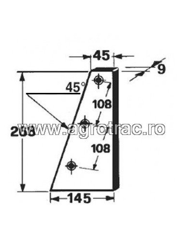 Cutit piston 207-032 pentru AMA 145