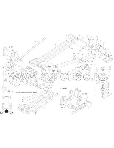 Marcator 16610222 pentru semanatoare Gaspardo