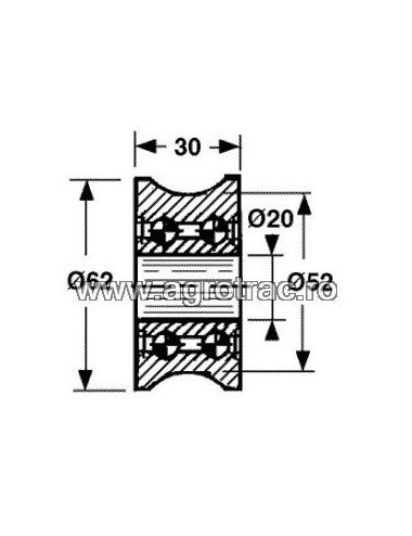 Rola piston 1109.17.02.01 pentru Welger