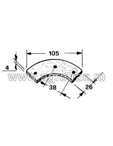 Placuta ferodou 1111/2126 pentru New Holland