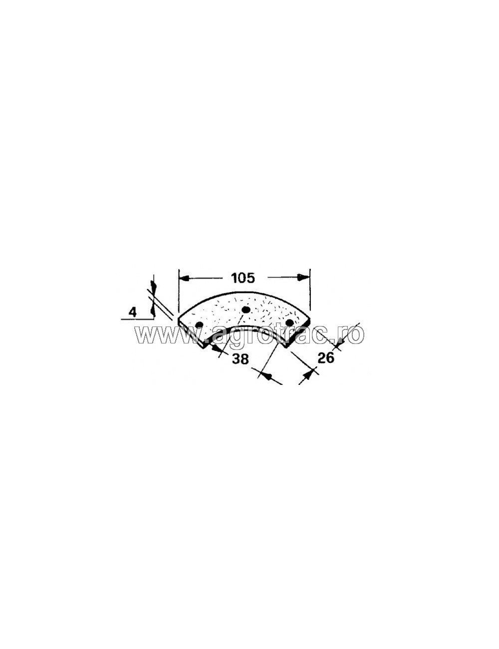 Placuta ferodou 1111/2126 pentru New Holland Placuta ferodou 1111/2126 pentru New Holland