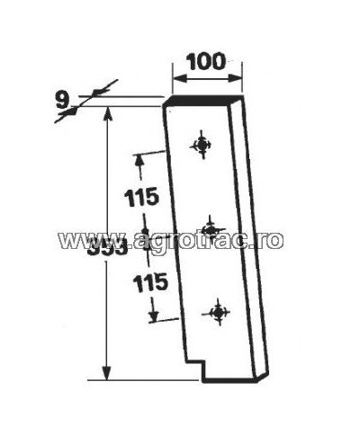 Cutit piston 1115/4052 pentru Sgorbati