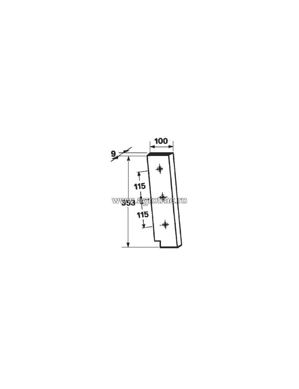 Cutit piston 1115/4052 pentru Sgorbati