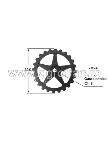 Pinion 1111/006554 pentru Sgorbati