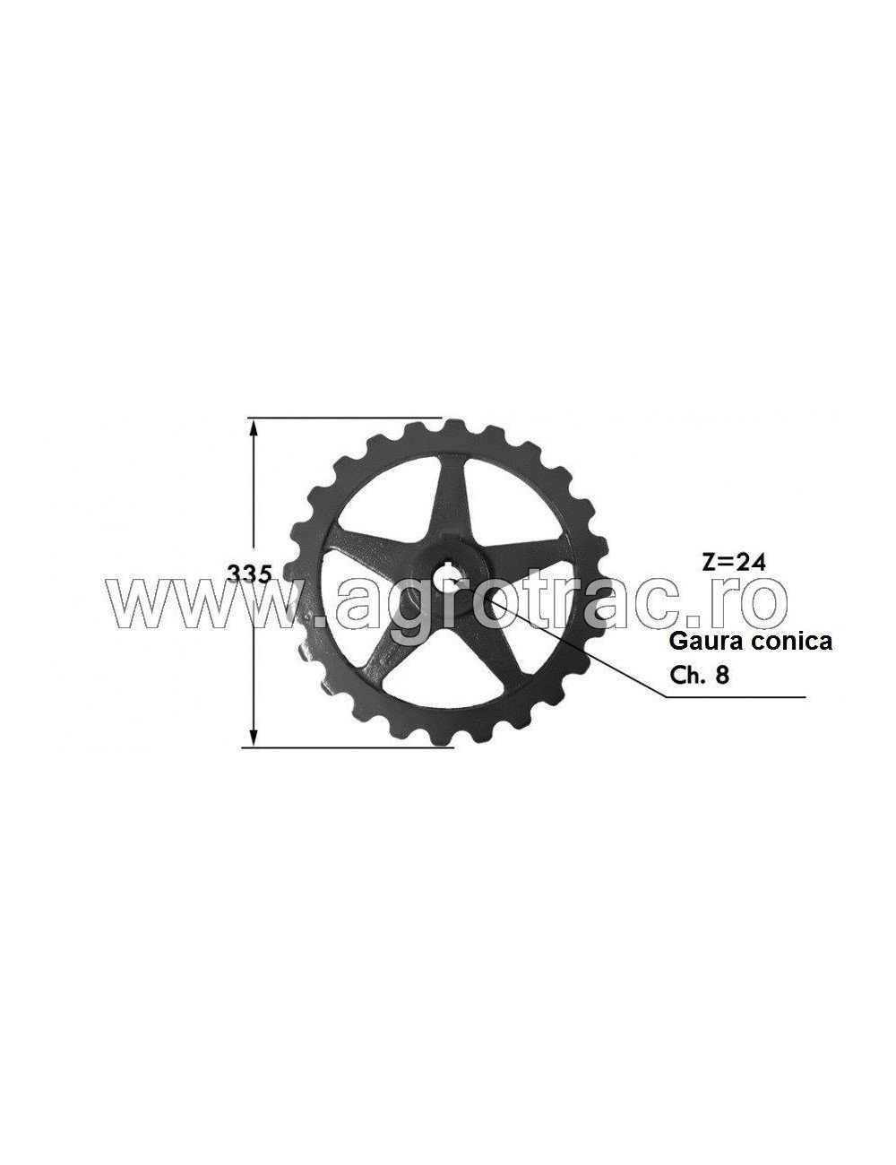 Pinion 1111/006554 pentru Sgorbati Pinion 1111/006554 pentru Sgorbati